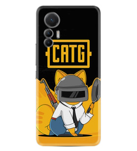 Xiaomi 12 Lite Kılıf Silikon Desen Özel Seri Cat G 1677