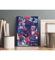 Michael Jordan Kanvas Tablo 40x55cm NBA Poster