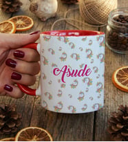 Kişiye Özel Unicorn Desenli Kupa Bardak Doğum Günü Hediyesi