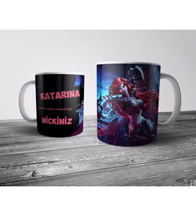 Pixxa  KATARINA Kişiye Özel İsimli Kupa Bardak (League of Legends, LOL)
