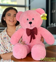 Özgüner Oyuncak 80 - 90 Cm Büyük Ayıcık (%100 Yerli) (Pembe)