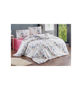 Tek Kişilik Nevresim Takımı 160x220cm 2 Yastık Kılıfı Lastikli Çarşaflı 120x200+30