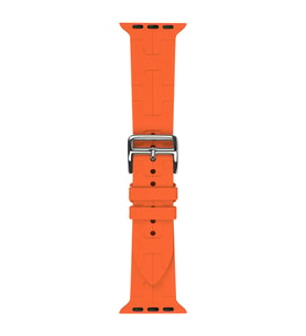 Vendas Apple Watch 38mm Uyumlu Kademe Ayarlı Silikon Kordon (Turuncu)