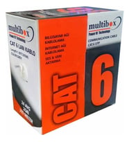 Multibox Cat 6 Kablo Multibox 23 Awg 305MT (Siyah)