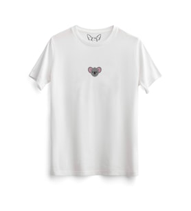  Animal Koala Baskılı Beyaz Tshirt