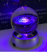 Samanyolu Galaxy Işıklı Cam Küre