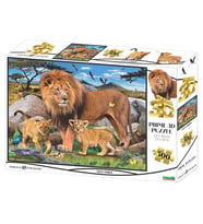 Prime 3D - Aslan Ailesi 500 Parça Yetişkin Puzzle 10161