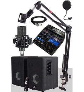 Midex İmpressive Paket-1 Stüdyo Ekipmanları Kayıt Seti (Monitör Mikrofon Mikser)