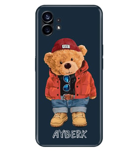 Nothing Phone 1 / 2 Kılıf İsim Yazılı Kişiye Özel Silikon Kapak Model-31 (Çok Renkli)