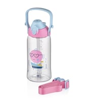 UZSPACE TRITAN PİPETLİ MATARA 2202 680 ML CUTE PINK