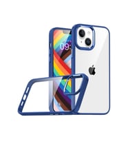 Apple iPhone 14 Plus Uyumlu Kılıf Zore Flora Kapak (Lacivert)