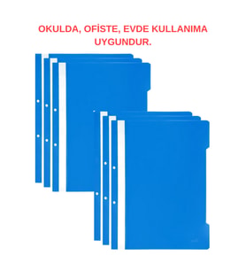 Telli Dosya 50’li Mavi  Evrak ve Doküman Düzenleme Dosyası