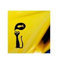 Kedi Tasarım Su Geçirmez Çıkarılabilir Oto Sticker 2 Parça 6*14 Cm
