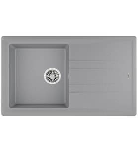 115330014-Teka Stone 50 B-TG Metallic Grey Granit Eviye