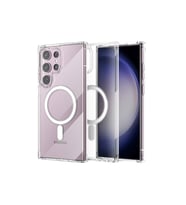 Galaxy S23 Kılıf Magneticsafe Şeffaf Silikon - Şeffaf