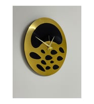 AS TASARIM LAZER NOVA MODEL DUVAR SAATİ 50 x 50 cm (GOLD-SİYAH)