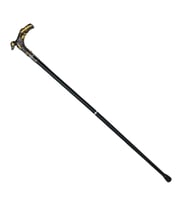 Köpek Başlı Baston - Sterling - 88 cm