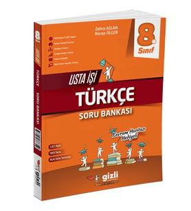 GİZLİ YAYINLARI 8.SINIF USTA İŞİ TÜRKÇE SORU BANKASI
