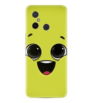 Xiaomi Redmi 12C Kılıf Resimli Desenli Silikon Platinium Series White Green 1833
