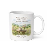 Kır Kahvesi Temalı Baskılı Kupa Bardak Doğa Hediye Kahve Kupası