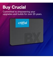 CRUCIAL 1TB BX500 CT1000BX500SSD1 540- 500MB/ SSD SATA-3 Disk Kutusuz