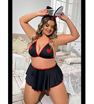 Fantezia Night Tegan Fantazi Kalpli Mini Etekli Babydol Gecelik TG279234