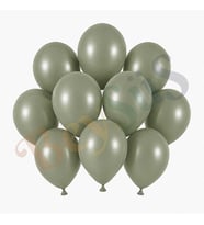 Ada Çayı Renk Lateks Retro Balon (13 cm) - 10 Adet