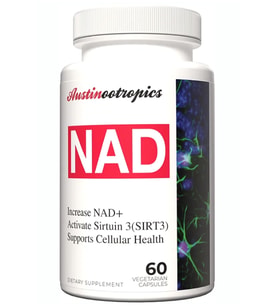 Austinootropics NAD Nicotinamide Adenine Dinucleotide Pure Potency 500mg 60 capsul.Made ın Usa.65.