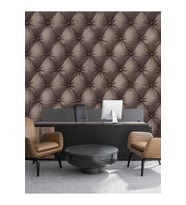 
Dreamwall 3D Deri Kapitone Desenli Yırtılmaz Tekstil Duvar Kağıdı (Kahverengi)