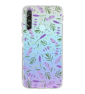 PrintiFy Xiaomi Redmi Note 8 ile Uyumlu Water Color 3  Kamera Korumalı Şeffaf  Kılıf
