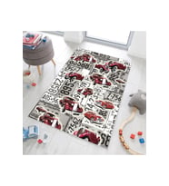 Rovigo Home Dijital Baskı Yıkanabilir Kaymaz Taban Çocuk Halısı RVG4090-SM136 (Gri)