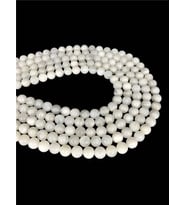 Ay Taşı Doğal Taş Parlak Küre Kesim 8mm Dizi [AA]