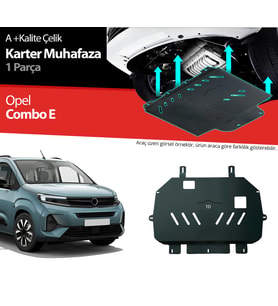Opel Combo E Çelik Karter Muhafaza Koruma 2023 2024 2025 