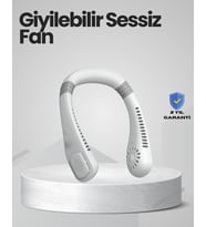 Çocuk ve Yetişkinler İçin Güvenli Şarjlı Boyun Fanı