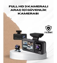 Wi-fi Bağlantılı Full Hd Araç Kamera Seti 3 Kameralı Park Koruma Ve Döngü Kayıt