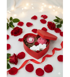 Mumelia Candles Romantik Ritüel - Doğal Soya Mum Hediye Kutusu