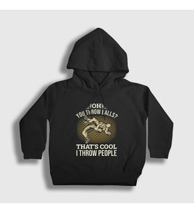 Presmono Unisex Çocuk Siyah Throw Ufc Mma Hediye Güreşçi Güreş Kapüşonlu Sweatshirt 499297tt
