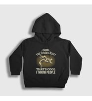 Presmono Unisex Çocuk Siyah Throw Ufc Mma Hediye Güreşçi Güreş Kapüşonlu Sweatshirt 499297tt