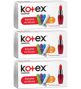 Kotex Tampon Mini 48 Li Set (3PK*16)