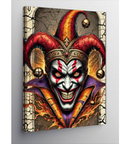 Kanvas Tablo Joker Maskesi Ve Gülüş