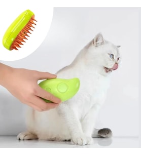 Mcg® Buharlı Yumuşak Silikon Uçlu Kedi & Köpek Tüy Tarama Tarağı Yıkama Fırçası