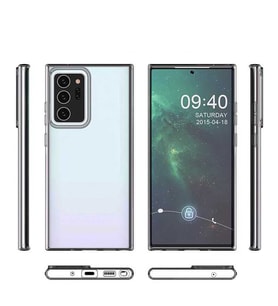 Galaxy Note 20 Ultra Kılıf İnce Esnek Şeffaf Silikon (Renksiz)