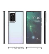 Galaxy Note 20 Ultra Kılıf İnce Esnek Şeffaf Silikon (Renksiz)