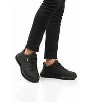 Guja Beyaz Hakiki Deri Erkek Casual Ayakkabı 24K500-1 M (Siyah)