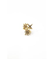 Zirkon Taşlı Kuzey Yıldızı Earcuff – Gold, Sıkıştırmalı, Anti Alerjik Kıkırdak Küpe