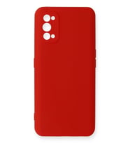 Pilelistore   Realme 7 Pro Kılıf Nano içi Kadife Silikon - Kırmızı