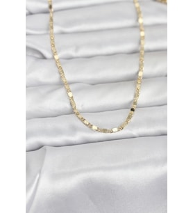 CM 14K Gold Renk Ezme Zincir 60 cm Kadın Kolye - TJ-BKO10964