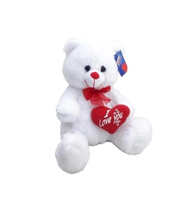 Kalpli Beyaz Atı 30 Cm PL62713 (Çok Renkli)