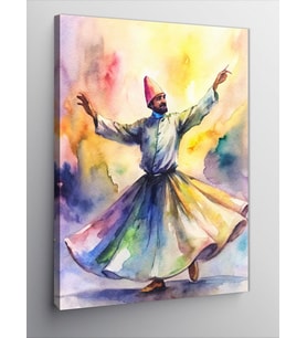 Kanvas Tablo Hak Yolundaki Semazen