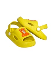 Daye BK4001 Kaydırmaz Hayvan Figürlü Çocuk Sandalet Terlik (Sarı)
